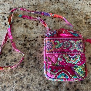 Vera Bradley Cross Body Purse Pink Swirls
